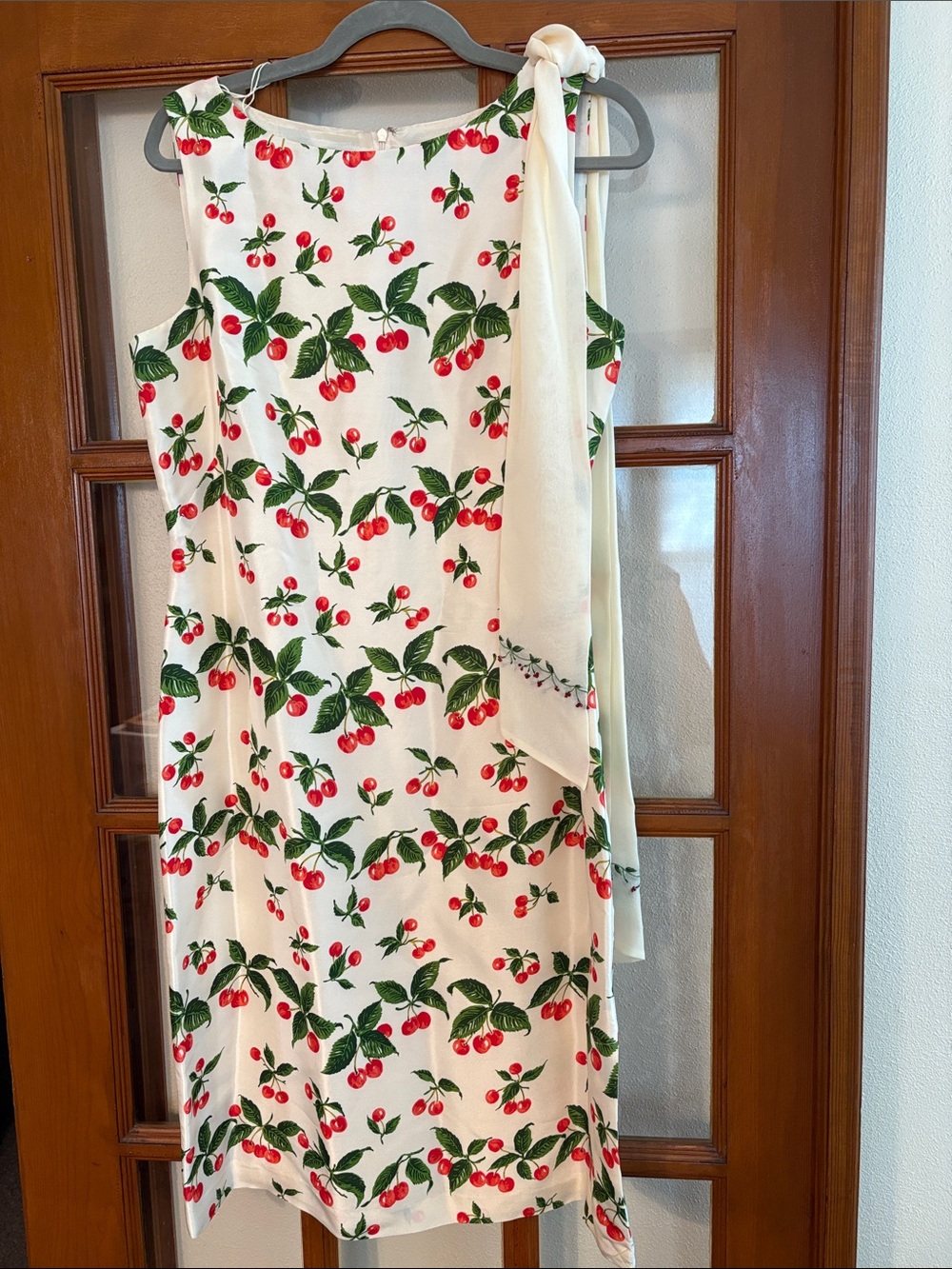 Cynthia Howie silk cherry print dress